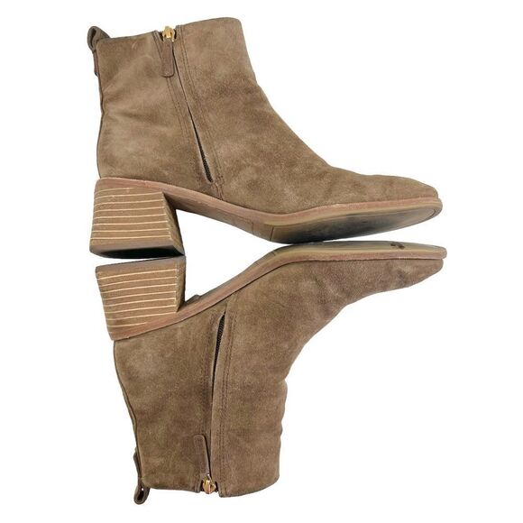Tory Burch Casual Zip Up Booties in River Rock - Picture 3 of 16
